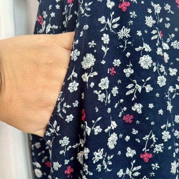 Imaginary Voyage Floral Print Jumpsuit - Dark Blue and White (806) - Picture 5 of 13